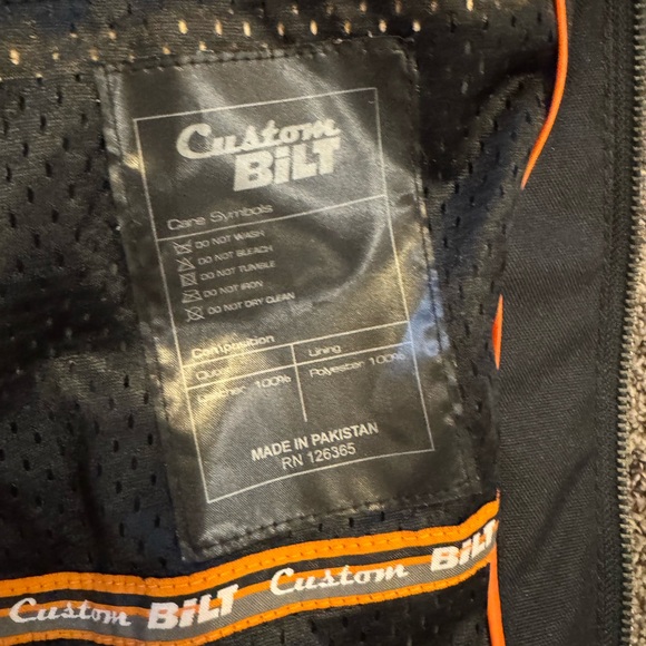 Bilt Alder Custom Dark Brown Quilted Biker Leather Motorcycle Jacket US 48 EU 58 - Picture 7 of 7